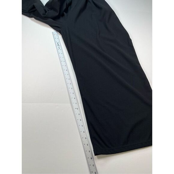 Halara Wide Leg High Rise Pants Size XL Petite Black Pull On Office Stretch EUC - Picture 6 of 9